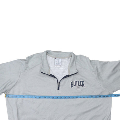 Mens UK Size 2XL Champion Grey Henley Sweatshirt