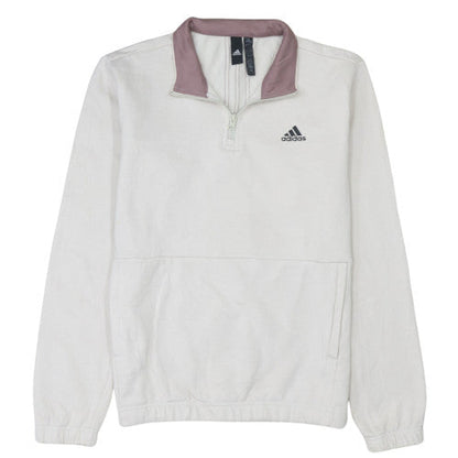 Womens UK Size M adidas Ivory Pullover Sweatshirt