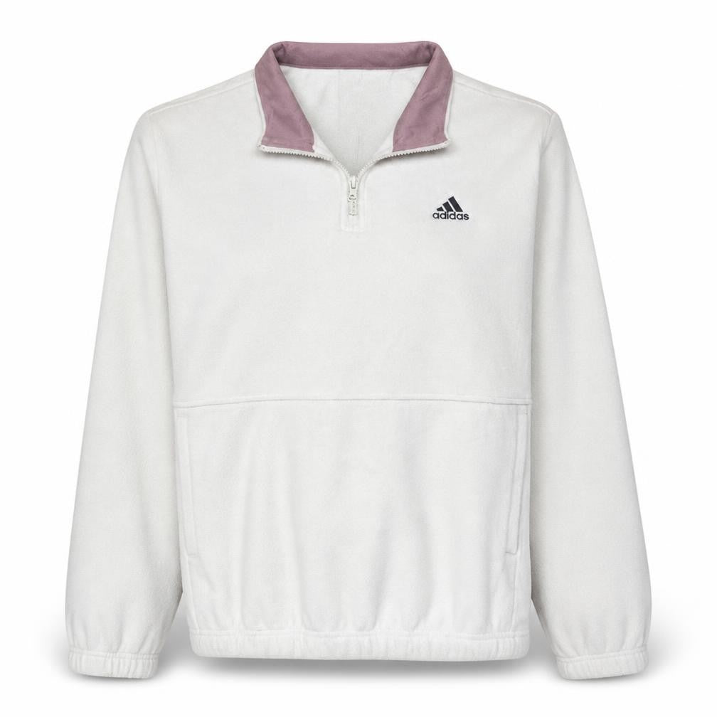 Womens UK Size M adidas Ivory Pullover Sweatshirt