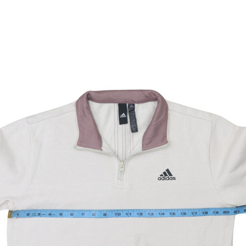 Womens UK Size M adidas Ivory Pullover Sweatshirt