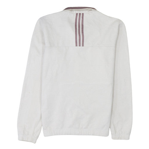 Womens UK Size M adidas Ivory Pullover Sweatshirt