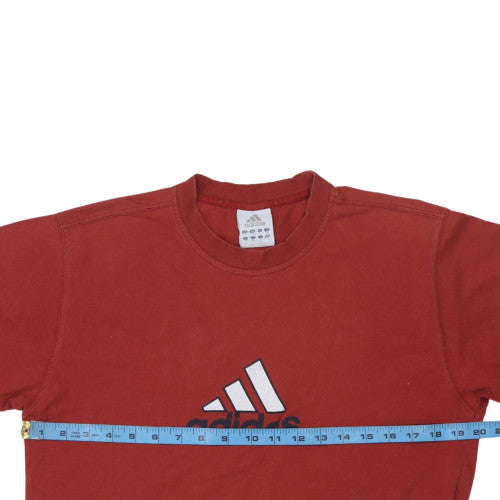 Mens UK Size M adidas Red  T-Shirt