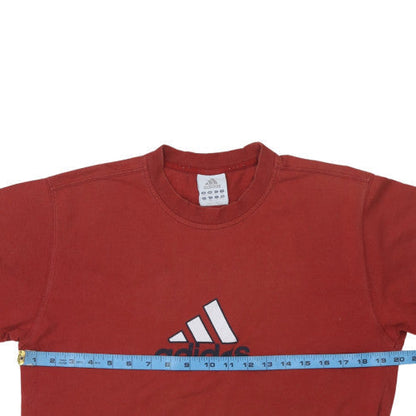 Mens UK Size M adidas Red  T-Shirt