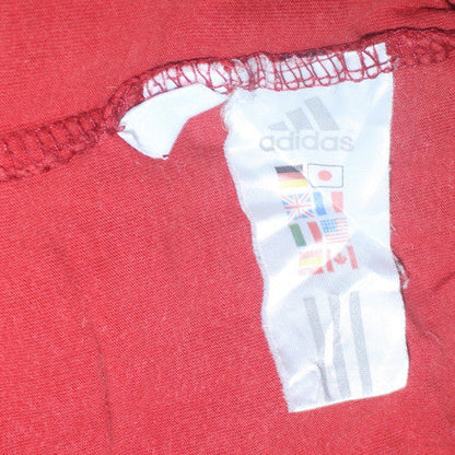 Mens UK Size M adidas Red  T-Shirt
