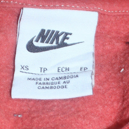 Womens UK Size XS Nike Red Pullover Sweatshirt