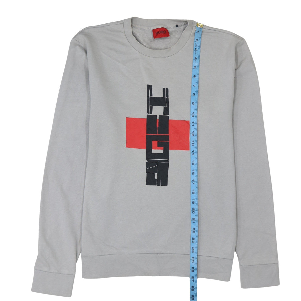 Mens UK Size M HUGO BOSS Grey Pullover Sweatshirt