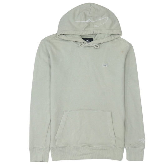 Mens UK Size XS Hollister Beige Pullover Hoodie