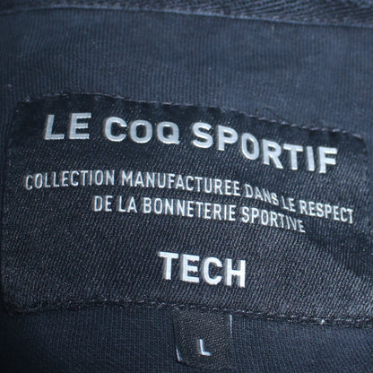 Le Coq Sportif Men’s Black L Track Jacket Full Zip Sportswear