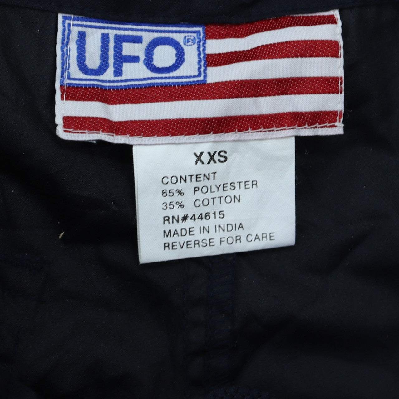 UFO Womens Black 2XS Cargo Trousers Relaxed Fit Polyester Cotton