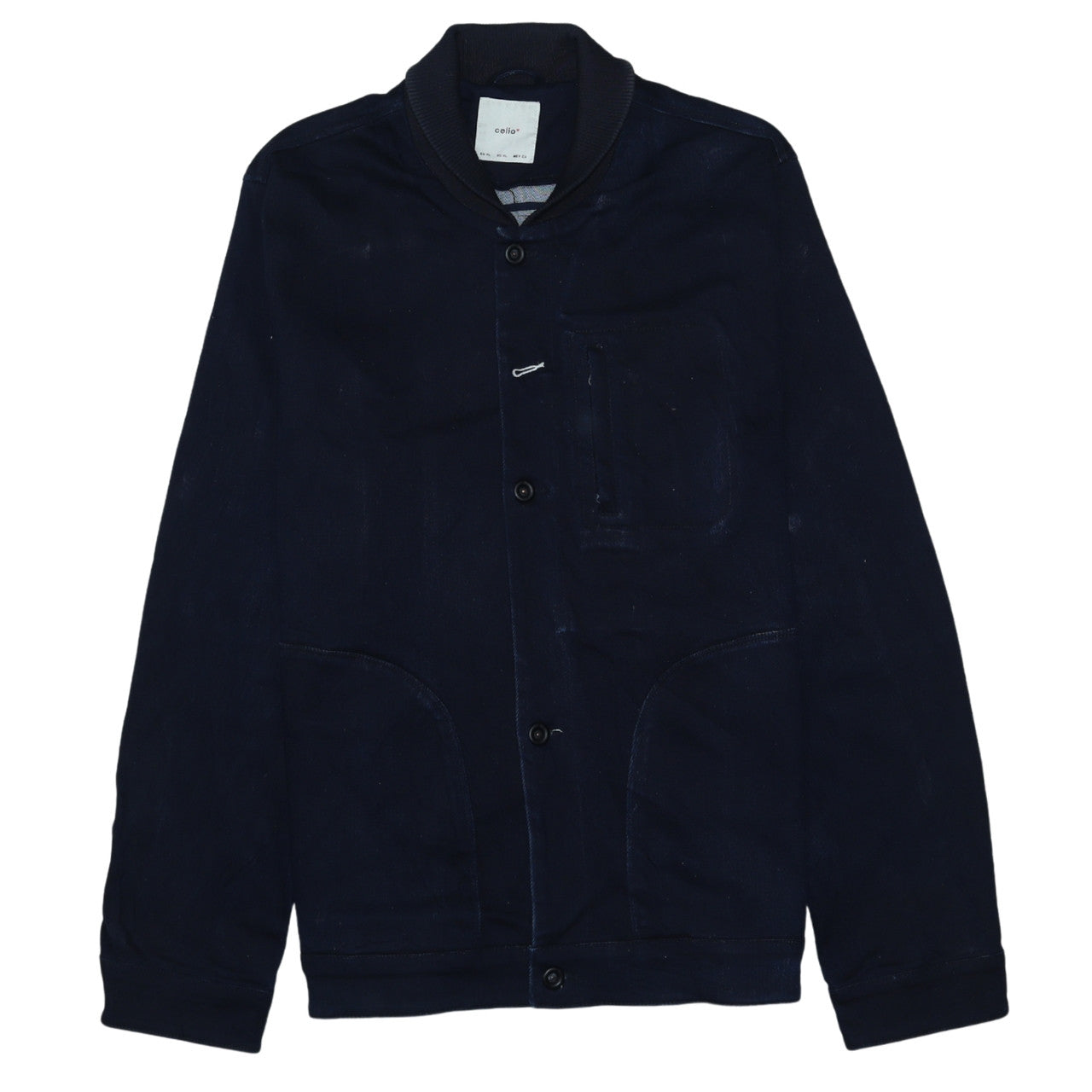 Mens UK Size XL Celio Blue Varsity Jacket