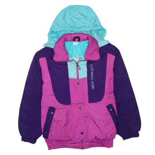 Womens UK Size M Swiss Concept Multicoloured Ski Jacket