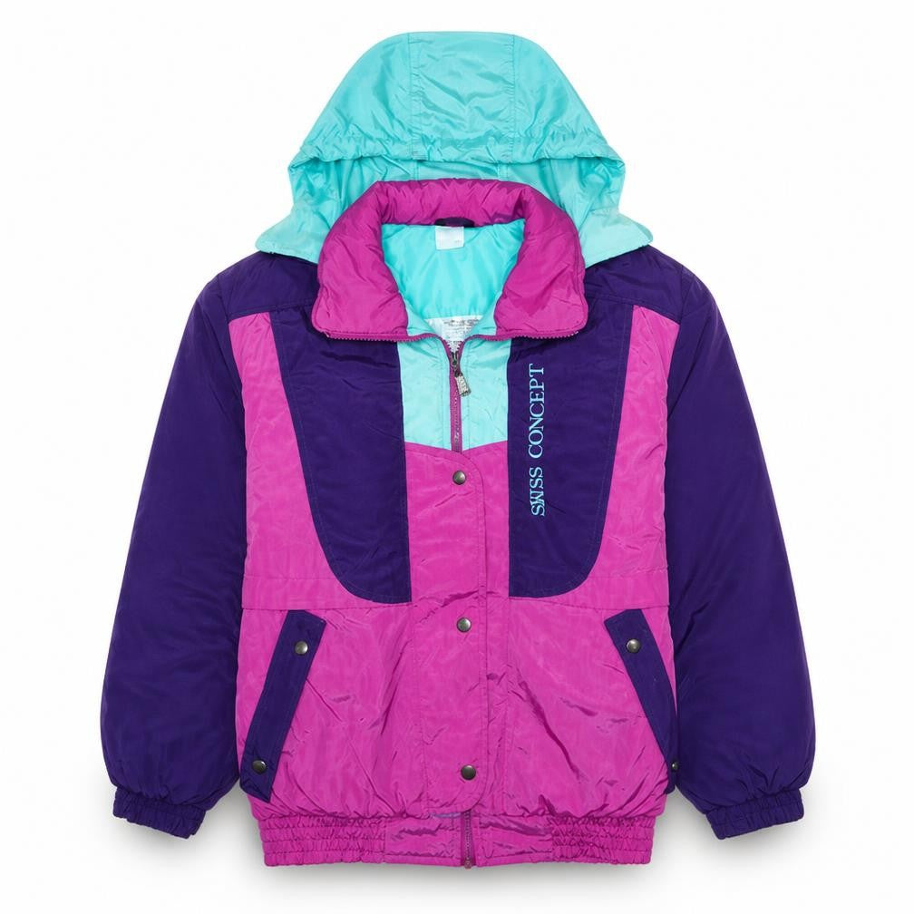Womens UK Size M Swiss Concept Multicoloured Ski Jacket