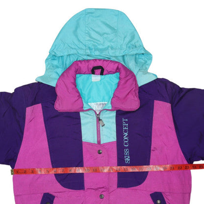 Womens UK Size M Swiss Concept Multicoloured Ski Jacket