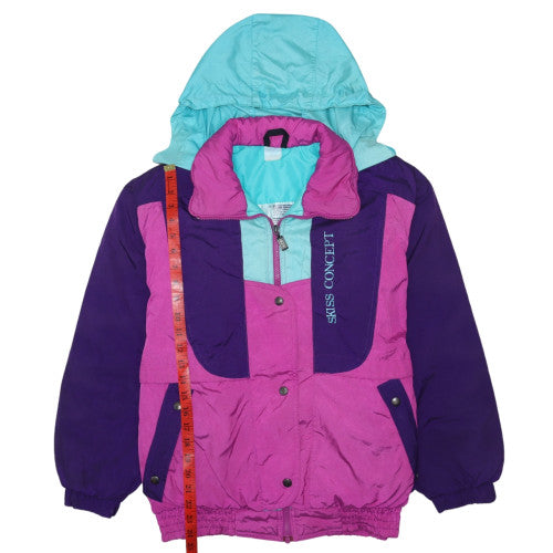 Womens UK Size M Swiss Concept Multicoloured Ski Jacket