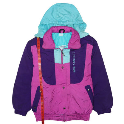 Womens UK Size M Swiss Concept Multicoloured Ski Jacket