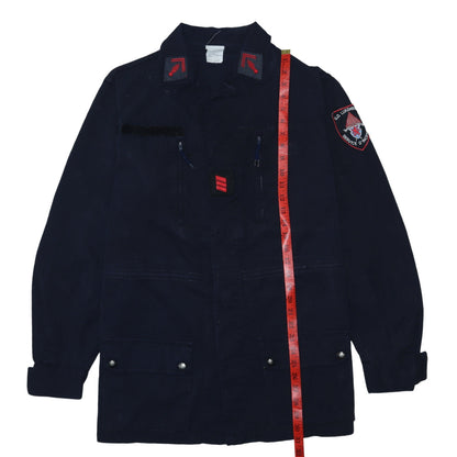 Balsan Men's Blue XL Military Jacket with Pockets