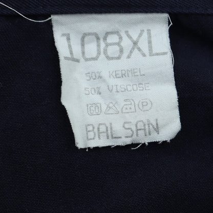 Balsan Men's Blue XL Military Jacket with Pockets