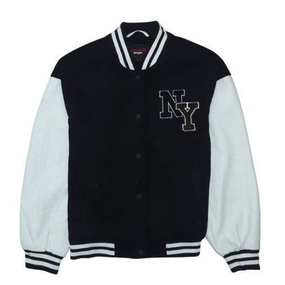 Womens UK Size S Jennyfer Black Varsity Jacket