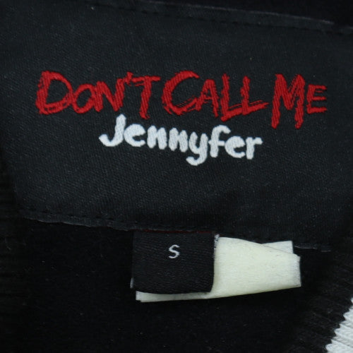 Womens UK Size S Jennyfer Black Varsity Jacket