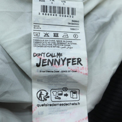 Womens UK Size S Jennyfer Black Varsity Jacket