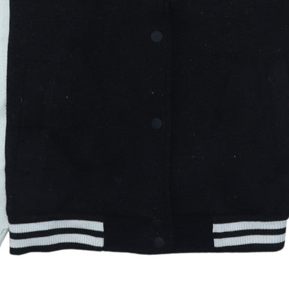 Womens UK Size S Jennyfer Black Varsity Jacket