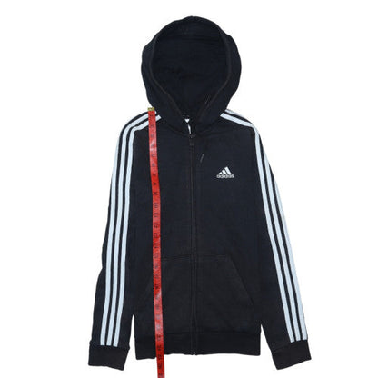Womens UK Size S adidas Black Full Zip Hoodie