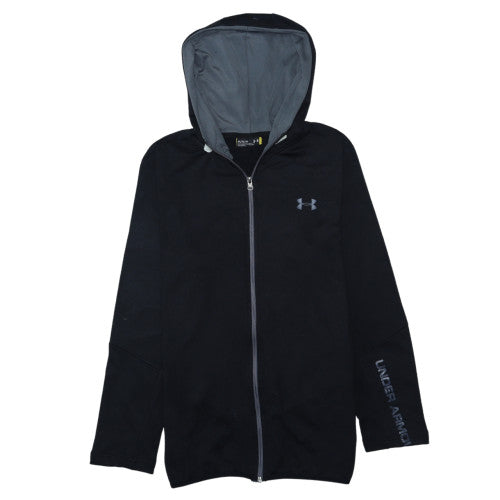Mens UK Size M Under armour Black Full Zip Hoodie