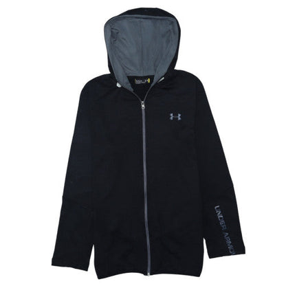 Mens UK Size M Under armour Black Full Zip Hoodie