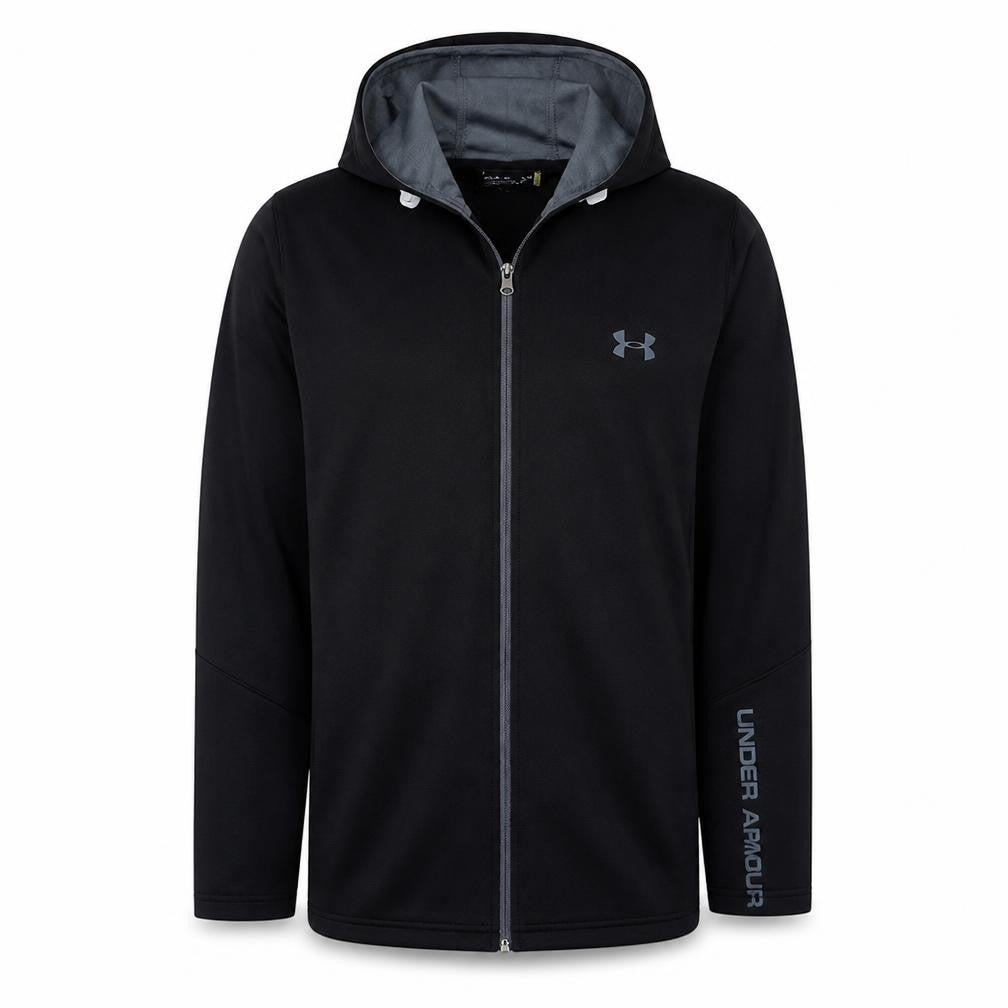 Mens UK Size M Under armour Black Full Zip Hoodie