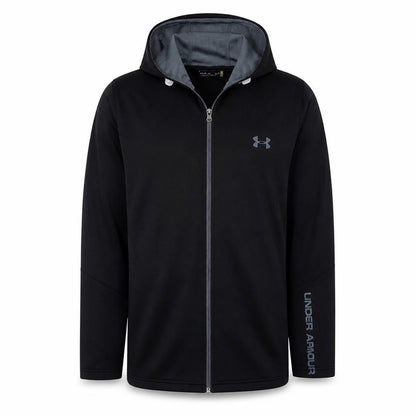 Mens UK Size M Under armour Black Full Zip Hoodie