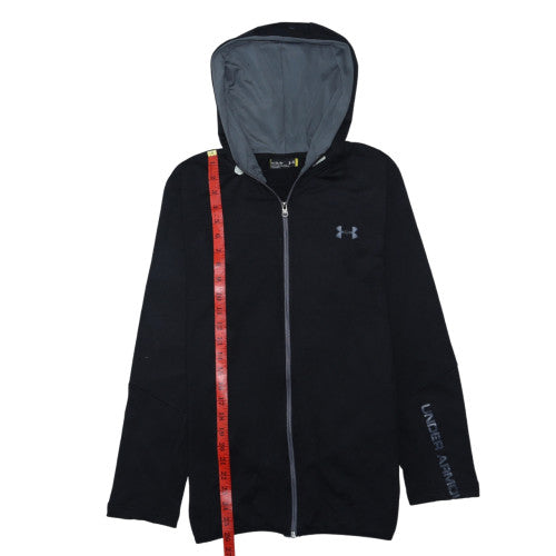 Mens UK Size M Under armour Black Full Zip Hoodie