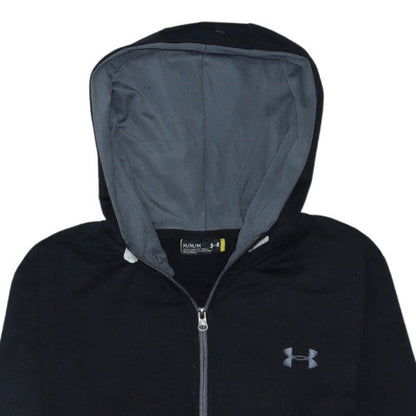 Mens UK Size M Under armour Black Full Zip Hoodie