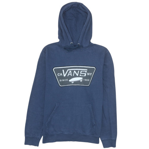 Mens UK Size M VANS Blue Pullover Hoodie