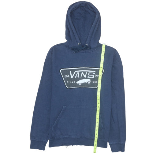 Mens UK Size M VANS Blue Pullover Hoodie