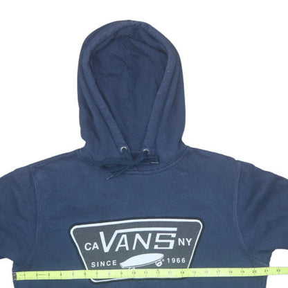 Mens UK Size M VANS Blue Pullover Hoodie
