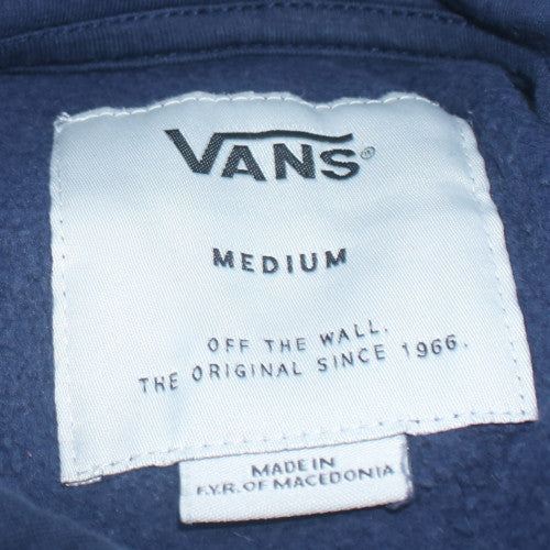 Mens UK Size M VANS Blue Pullover Hoodie
