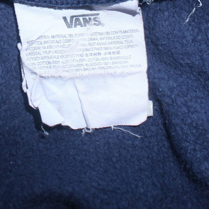Mens UK Size M VANS Blue Pullover Hoodie