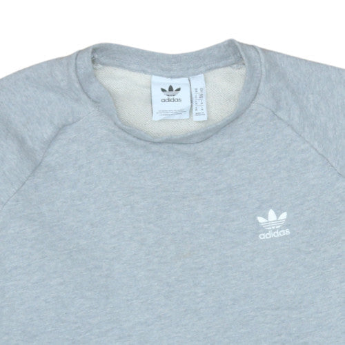 Mens UK Size M adidas Grey Pullover Sweatshirt