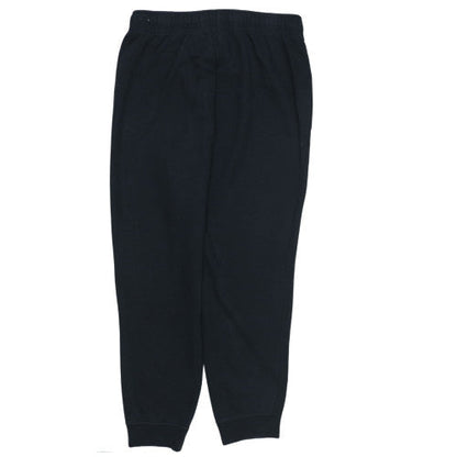 Nike Mens Black Jogger Sweatpants L Regular Fit Fleece Activewear