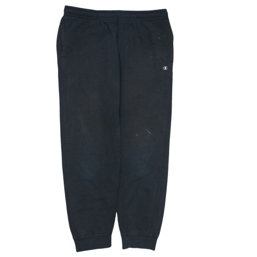 Mens UK Size 2XL Champion Regular Fit Sweatpants Black Trousers