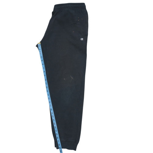 Mens UK Size 2XL Champion Regular Fit Sweatpants Black Trousers