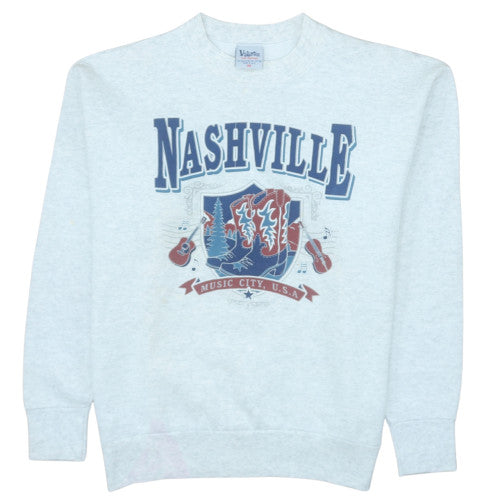 Mens UK Size M Volunteer Knit Apparel Grey Pullover Sweatshirt