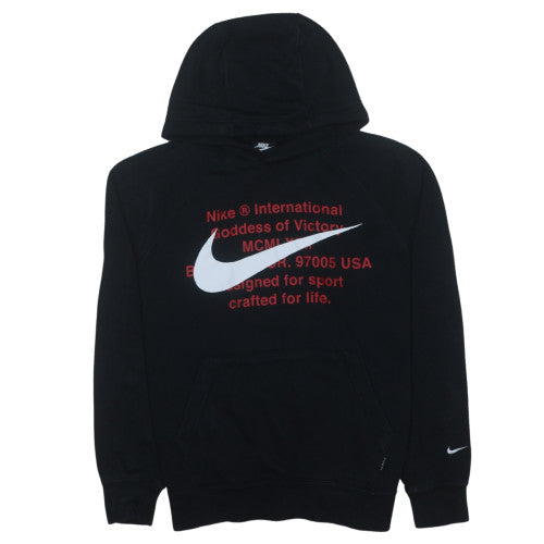 Mens UK Size M Nike Black Pullover Hoodie