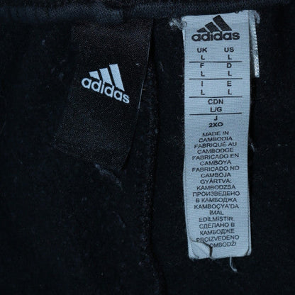Mens UK Size L adidas Regular Fit Jogger Black Trousers