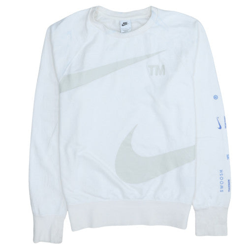 Mens UK Size S Nike White Pullover Sweatshirt