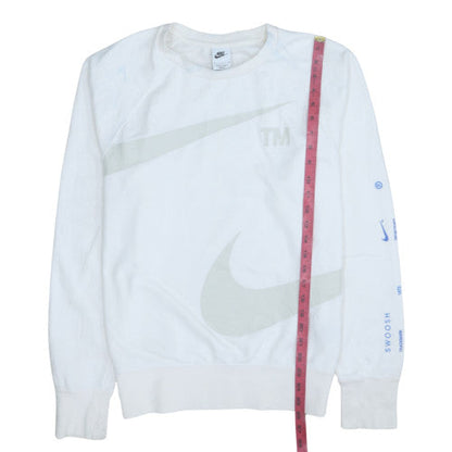 Mens UK Size S Nike White Pullover Sweatshirt