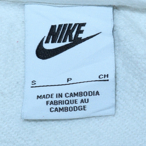 Mens UK Size S Nike White Pullover Sweatshirt