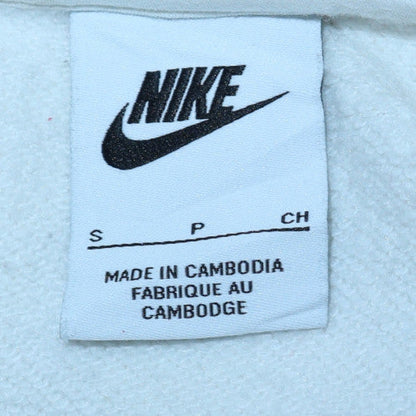 Mens UK Size S Nike White Pullover Sweatshirt