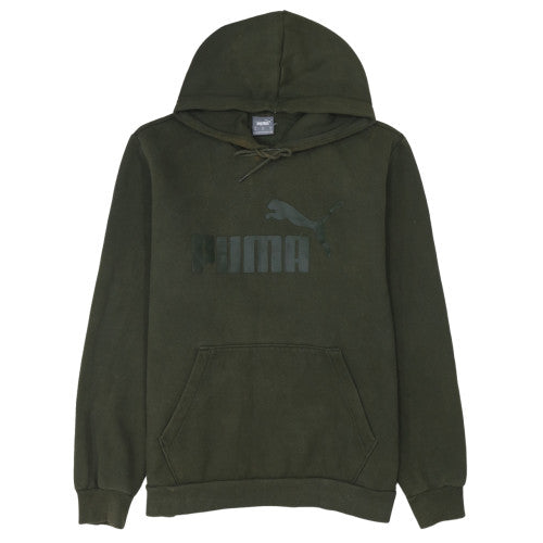 Mens UK Size M PUMA Green Pullover Hoodie