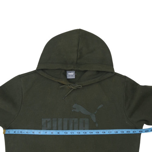 Mens UK Size M PUMA Green Pullover Hoodie